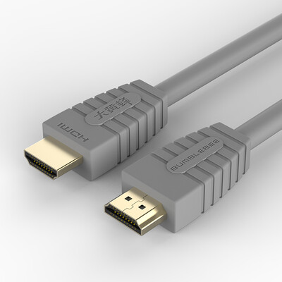 

Hornet BUMBLEBEE HDMI cable 8 meters 14 version 4K digital high-definition interface cable 3D video cable computer to TV millet box data cable gray HA06