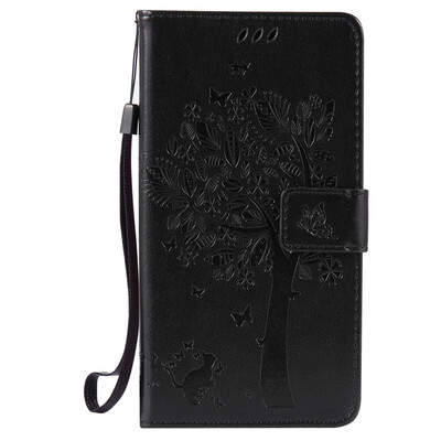 

Black Tree Design PU Leather Flip Cover Wallet Card Holder Case for HTC 830