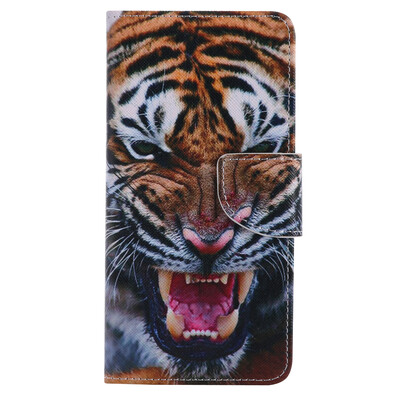 

Tiger Design PU Leather Flip Cover Wallet Card Holder Case for SAMSUNG J7Prime