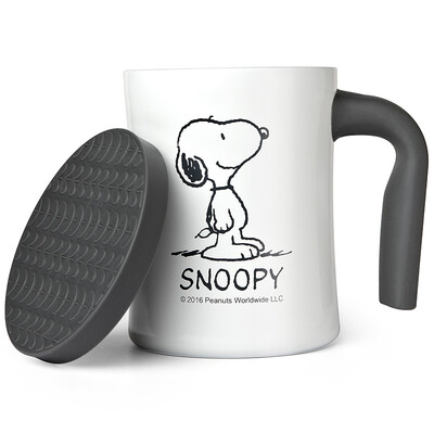 

Snoopy (SNOOPY) белых воротничков офис пара случайных чашки стали кружка из нержавеющей 350мл белый SP-N109