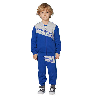

JJLKIDS Partner Club Children's Basket Spring Casual Sports Set Pants Two-piece Set BCZ63046 Colored Basket 140