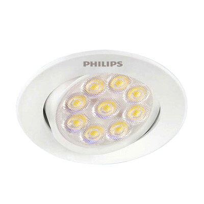 

Jingdong supermarket] Philips (PHILIPS) flash magic LED lighting 5W white 4000K neutral light 65mm hole bedroom living room ceiling ceiling light background wall lamp