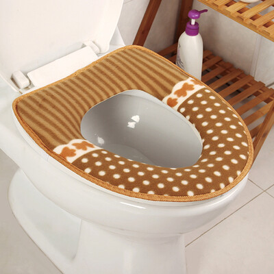 

Jingdong supermarket] Sheng silk is still thickening of the button-type toilet pad sets of antibacterial toilet ring brown