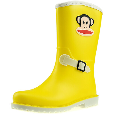 

PaulFrank рот обезьяны дождь сапоги модные сапоги в трубке цвет воды обувь PF1003 желтый 40 ярдов