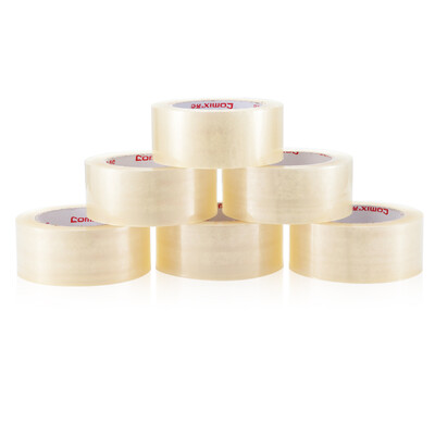 

COMIX 6 package 45mm 100Y 914 meters high transparent sealing tape office stationery JF4510-6