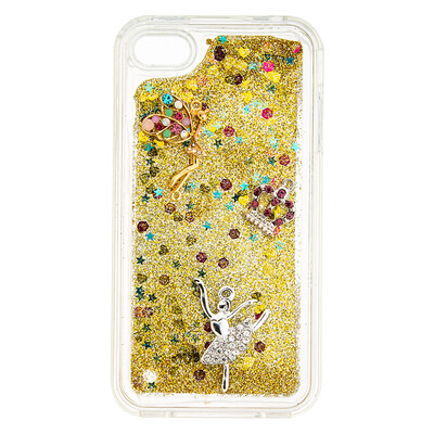 

Динамический Quicksand Блеск наливные Мягкая ТПУ чехол для IPHONE 4S