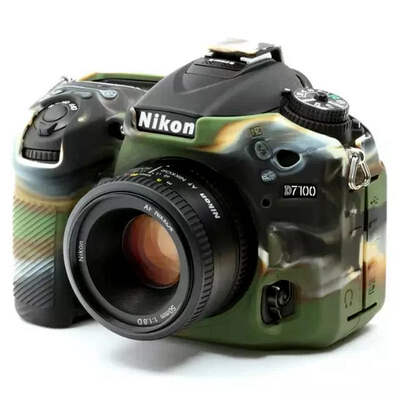 

Ранняя защита камеры от камеры Nikon D7100 / D7200 камуфляж верблюда к закаленной пленке линзовидной линзы