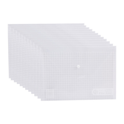 

Chenguang  & G ADM94516 A4 checkered button bag file bag bag 12 loaded white