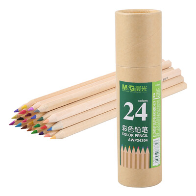 

Dawn M & G AWP34304 kraft paper cylinder with colored pencil colored lead 24 color tube