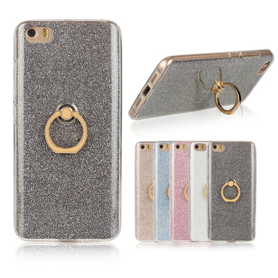 

MOONCASE 2 в 1 Блеск Bling Печать Гибкая мягкая TPU защитная крышка чехол с держателя кольца Kickstand для Xiaomi Mi5 M5