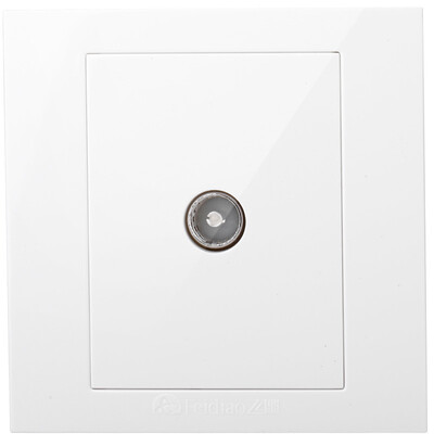 

Feidiao feidiao switch socket panel cable TV socket a closed-circuit TV socket TV socket 86 A6 dimension square white