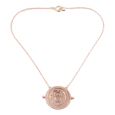 

Cool Fashion Magic Time Turner Necklace Rotating Spins Hourglass Necklace