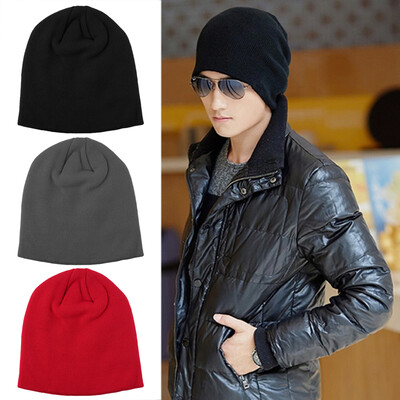

Fashion Soft Knitted Beanie Hat Winter Warm Unisex Men Women Ski Cap NEW