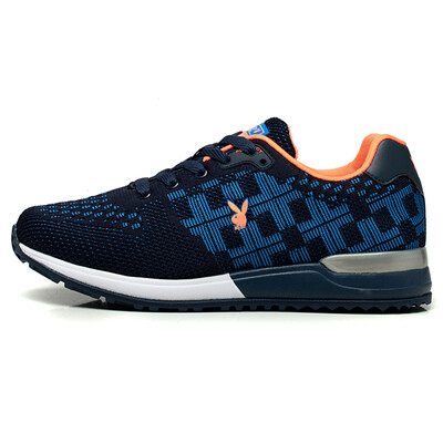 

Playboy (PLAYBOY) DS61003 casual men's shoes light fashion outdoor travel shoes breathable running jogging shoes dark blue 42 yards