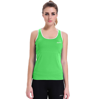 

Carring (clothin) Yoga clothing Ms. sports I-type vest Slim shirt Fitness clothing C90111 Emerald green L code
