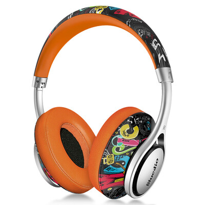 

Blue String A Fashionable Headset Bluetooth Headset Wireless Music Headset Game Headset Universal Graffiti