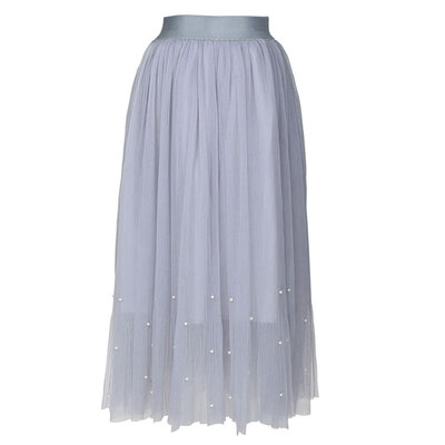 

Double Layer Pleated Long Dress Elastic Waist Underskirt/50s Swing Vintage Petticoat/Fancy Net Skirt/Rockabilly Tutu