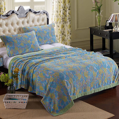 

Covator towels are colorful roses cotton towels single blank blanket summer cool air conditioning blankets green trumpet 140 190cm