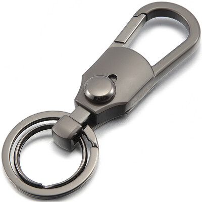 

JOBON double key ring easy to pick the waist hanging key ring car key chain ring ZB-098B black creative gift birthday gift