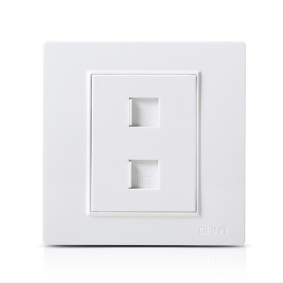 

Zhengtai CHNT socket panel switch socket computer telephone socket Ya white 7L series NEW7-L20900
