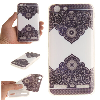 

Diagonal totem Pattern Soft Thin TPU Rubber Silicone Gel Case Cover for Lenovo VIBE K5