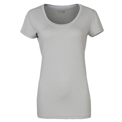 

Marmot Marmot quick-drying T-shirt female models breathable sweat round neck short sleeve clothing F56450 bright gray M
