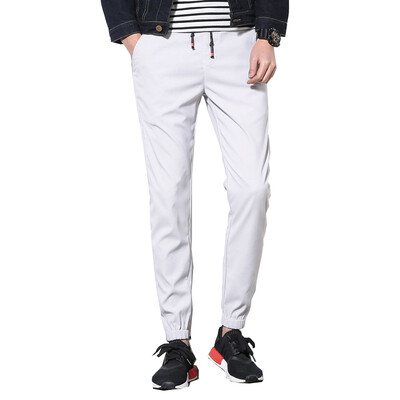 

GEEDO случайные брюки мужские микро-эластичные брюки casual корейский Slim движение прилив 777 светло-серый XL