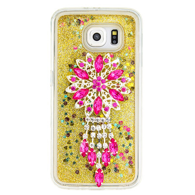 

Динамический Quicksand Блеск наливные Мягкая ТПУ чехол для SAMSUNG S6