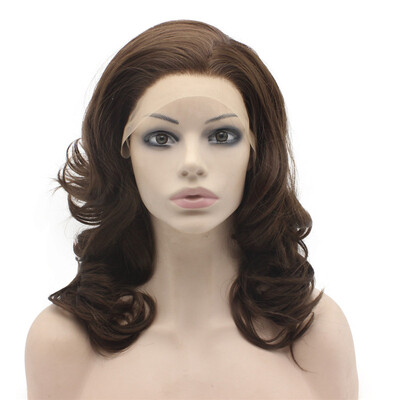 

Iwona Synthetic Hair Lace Front Shoulder Wavy Brown Wig