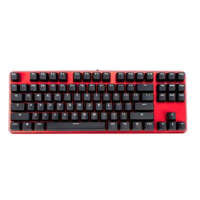 

GANSS GK87 вишневая ось Ferrari Red Standard Edition Нет красной игры механическая клавиатура красная ось чая (двухцветная версия PBT)