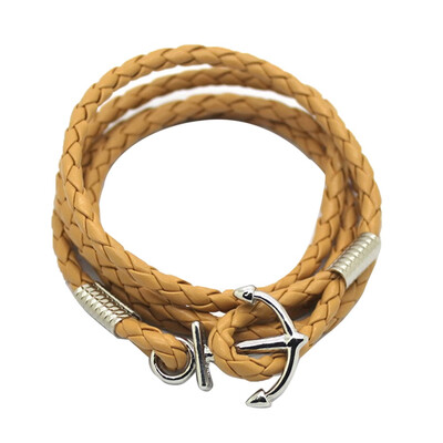 

Fashion Men's Anchors Multi Surround Braided Infinity Bracelet Jewelry Gifts
