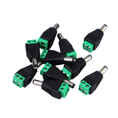 

Разъем 10x 12V Мужской 2.1x5.5mm DC Power Jack Plug адаптер для CCTV