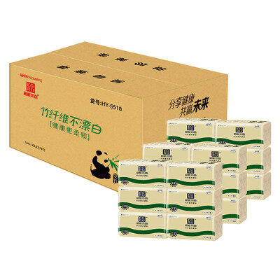 

Shaoneng natural color pumping paper without bleach bamboo pulp truth series 3 layer 134 pumping tissue paper * 18 package (in the width) FCL sales