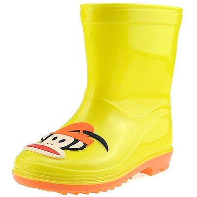 

【Jingdong supermarket】 PaulFrank mouth monkey rain boots in the tube waterproof plastic shoes sets of shoes children men and women baby fashion boots PF1011 yellow 30 yards