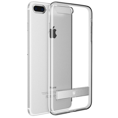 

BIAZE Apple 7 Plus Phone Case iPhone7 Plus Case Metal Magnetic Bracket All-Inclined Case JK84- Silver
