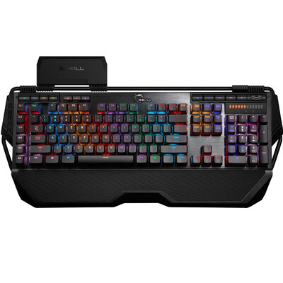 

Zhiqi (G.SKILL) KM780 RGB-алюминиевый симфонический ключ 122 Окончательный зеленой оси механические клавиатуры черная вишня