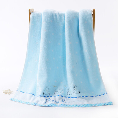 

Gold towel home textiles cotton twist soft cartoon embroidery bear towel single piece 300g 130 67cm