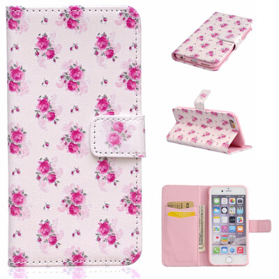 

Little Rose Design PU Leather Flip Cover Wallet Card Holder Case for IPHONE 6 PLUS6S PLUS