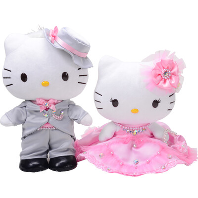 

Hello Kitty Hello Kitty Dream KT серии Плюшевые игрушки Свадебная кукла Кукла Кукла Свадебный подарок Подарочный набор 12 "30 см