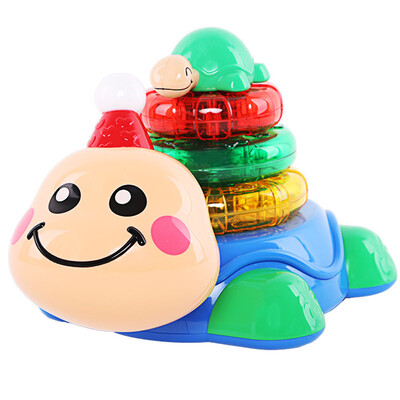 

Maly toys (mali-toys) T9312 Puzzle Infant Children Early Education Kai-shek Happy Turtle Stacked Musical Toys