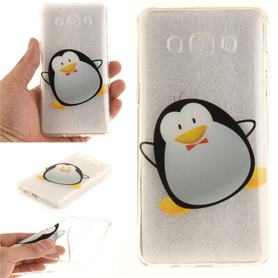 

Cartoon penguin Pattern Soft Thin TPU Rubber Silicone Gel Case Cover for Samsung Galaxy J5 2016J510