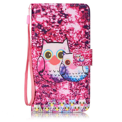 

Two Cats Design PU Leather Flip Cover Wallet Card Holder Case for SAMSUNG G530