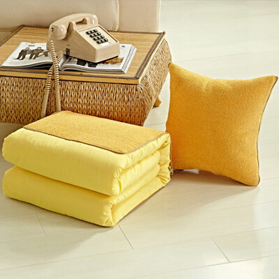 

FOOJO rich modern simple plain multi-functional pillow was bright yellow
