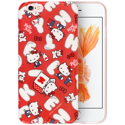

Плюс отличная серия Hello Kitty iPhone6 ​​/ 6с телефон оболочки / защитный рукав мультфильма силиконовой мягкой оболочки падение сопротивления Katie хлопок конфеты красный