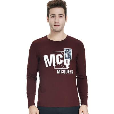 

Paul Fadi BAOLUOFADI men's long sleeves T-shirt fashion round neck men's clothing shirt 146303705 red