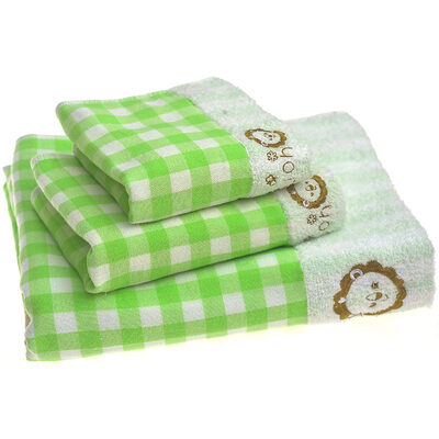 

Fisher-Price Fischer Kids Twistless Gauze Glove Towel Towel Towel Three-piece Set 28 28cm 28 56cm 60 120cm Yellow
