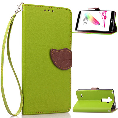 

Green Design PU Leather Flip Cover Wallet Card Holder Case for LG G4 Stylus