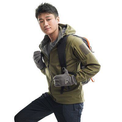 

Camel CAMEL outdoor couple fleece soft shell clothing male 2F14025 army green XXL