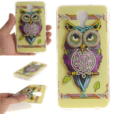 

Сова Pattern Мягкий тонкий ТПУ Резиновая крышка силиконовый гель чехол для LG X Screen