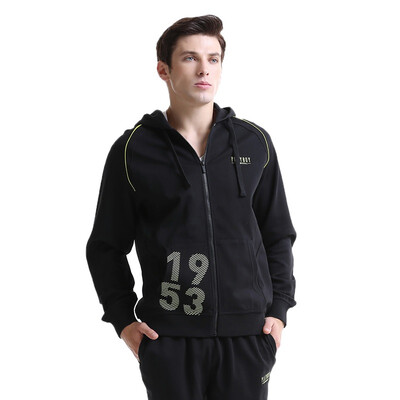 

Playboy (Плейбой) DF51601 мужской моды случайные спортивный джемпер свитер костюм черный M